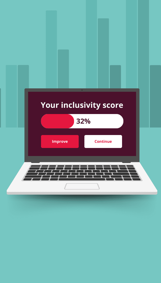 Inclusivity score of 32% revealed by bias analyser