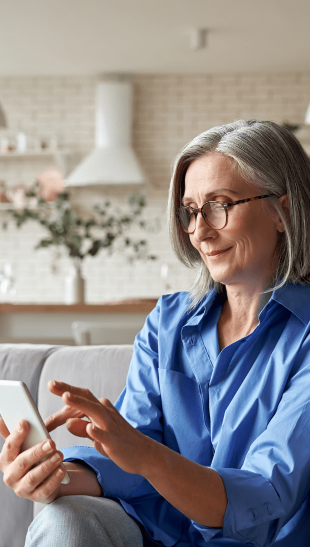 Woman searching and applying for jobs on a Volcanic recruitment website