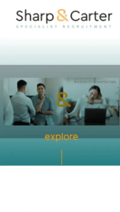 Sharp & Carter mobile website design
