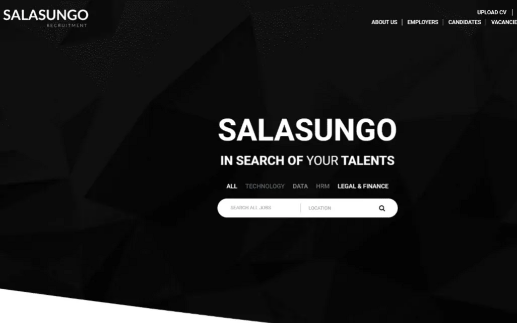 Salasungo desktop view