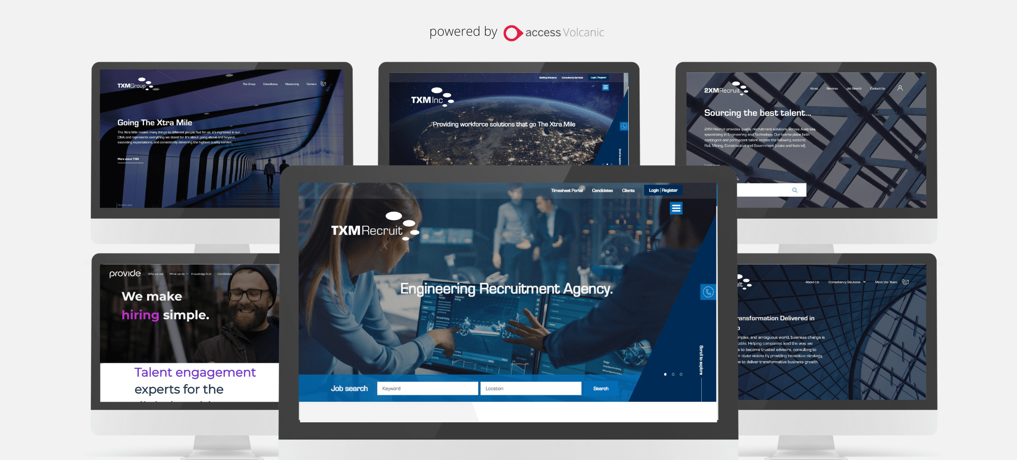 TXM Group websites powered by Access Volcanic